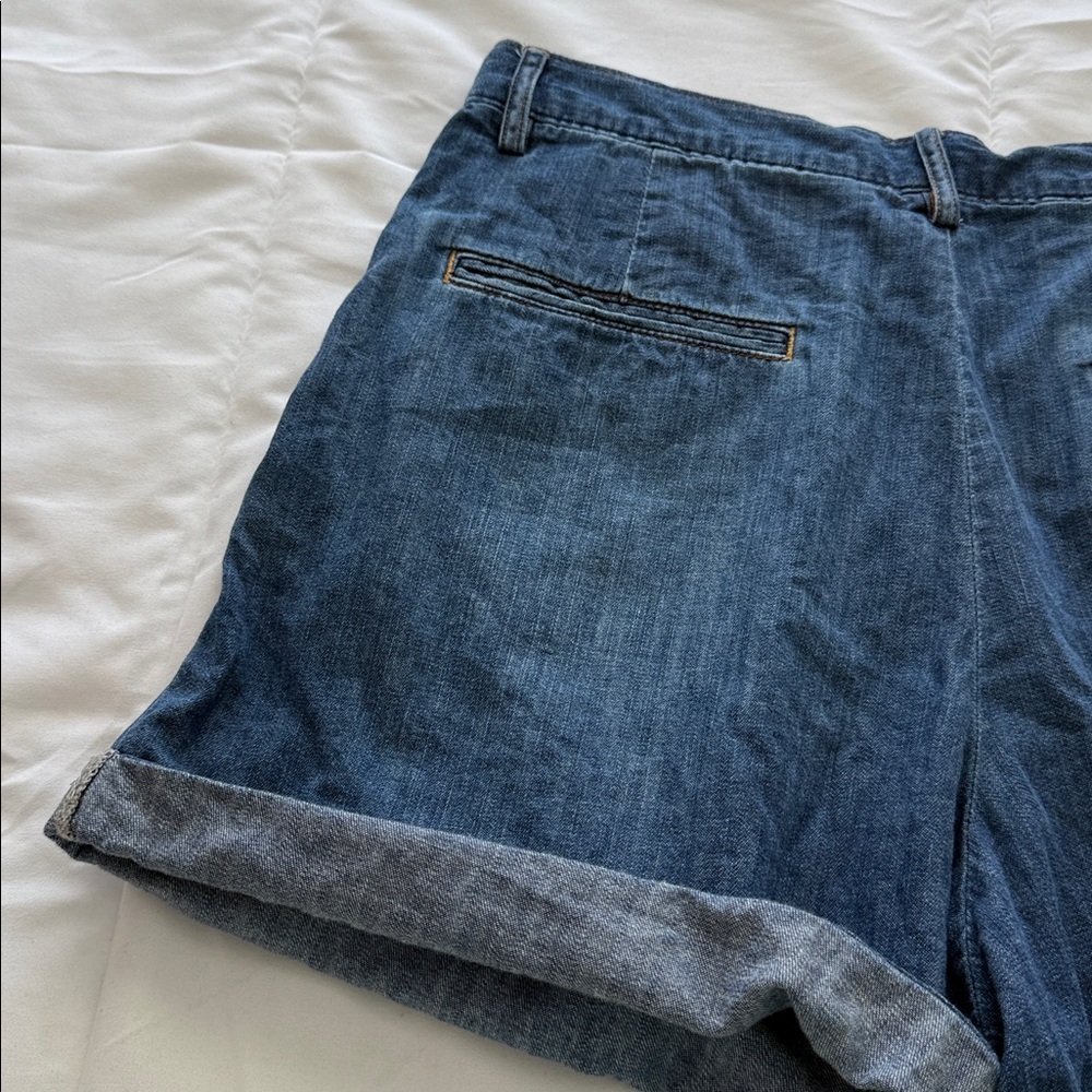 Denimist Blair Double Pleated Denim Shorts w/ Cuff Size 26 - Picture 8 of 9